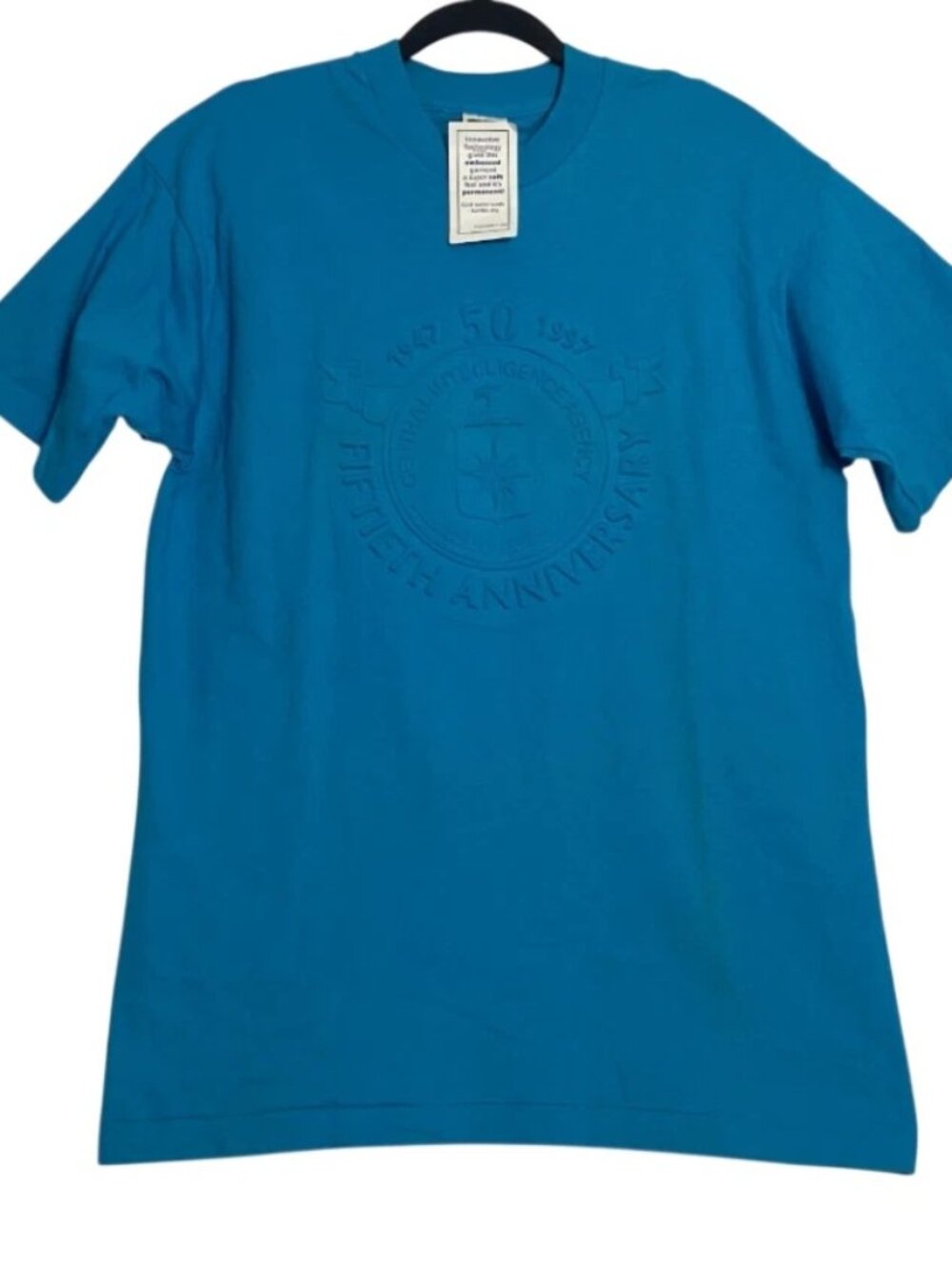 NWT VTG Central Intelligence Agency 50th Anniversary Single Stitch T Shirt Large